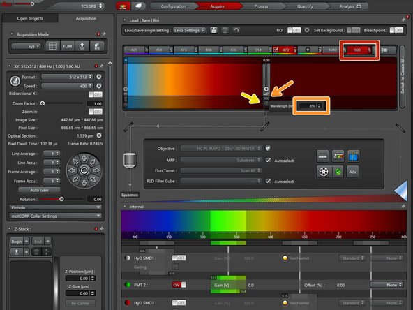 Select the tunable laser source (has to be red).