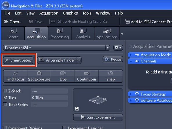 Click &quot;Smart Setup&quot; to open the &quot;Smart Setup&quot; wizard.
