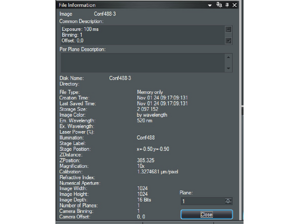 Open the file with VisiView software.