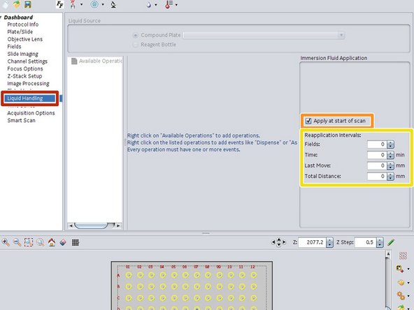 When performing a screen, automated immersion handling is required to avoid loss of immersion due to plate movements or evaporation.