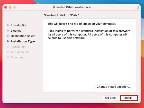 Select &quot;Install&quot;.