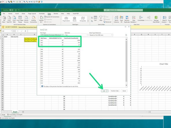 In the &quot;Data&quot; tab, click &quot;From Text/CSV&quot;.