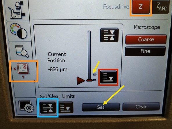 The storage of the focal plane is helpful in order to find the focus back if the sample or objective will be changed.
