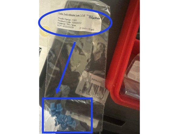 2. Attach elbow clear connector to waste output outlet