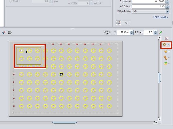 Use the preview tool to draw a preview area in your plate.