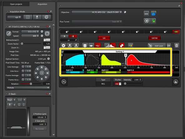 Drag the suitable one into the empty panel (&quot;Setting 1&quot;).