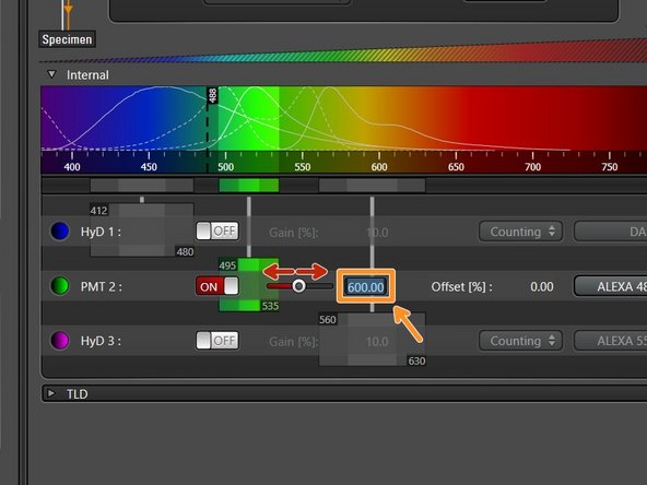 For PMTs gain adjustment is necessary (usually between 600V and 900V gives satisfactory results).