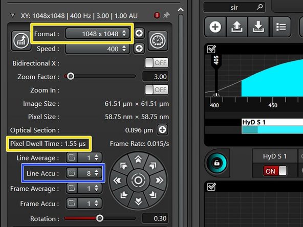 If you increase the pixel number, your pixel dwell time will get reduced and the signal lowered. Therefore, a second round of imaging optimization is needed.