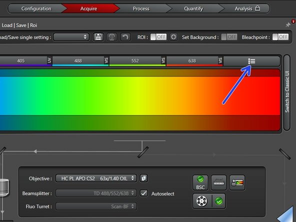 Go to &quot;Laser Overview&quot;.