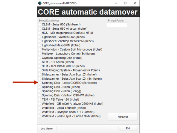 In the automatic transfer folder, create a subfolder named with your Core username (e.g., n.schilling).
