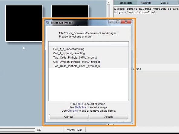 Supported file formats include .lif (Leica),  .czi (Zeiss) as well as .tif files.