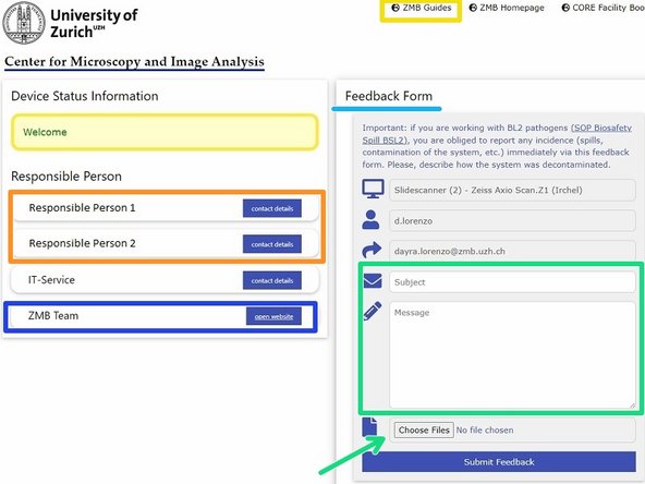 Switch on the microscope and log in its control PC as described in the start up guide.  Follow the start-up guide to  Step 3 (opening the software). You do not need to load a sample, as the sample is already loaded.