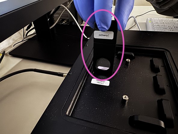 Remove current holder.