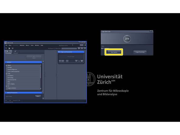 Click &quot;Start System&quot;.