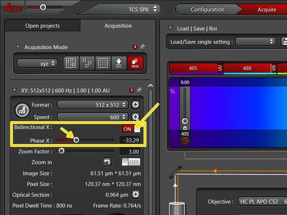 Use slower scan speed to increase the pixel dwell time and thus collect more light.