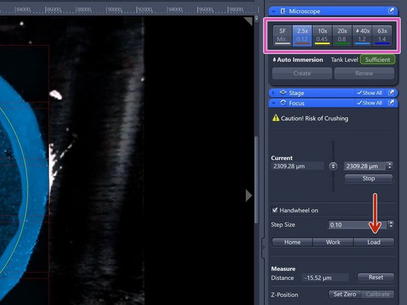 After overview is completed one can continue with a high-NA immersion objective to visualize more details if needed.