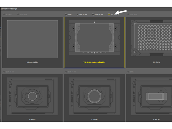 Choose from the sample holder - if you cannot find the exact same one, choose from the most similar one.