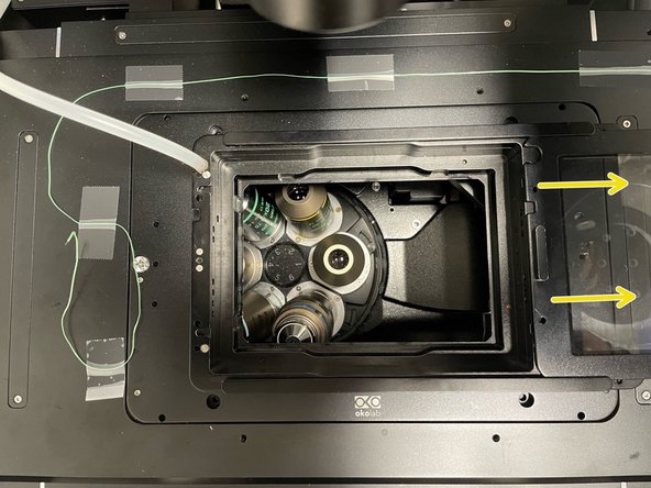 Lean back the condenser arm