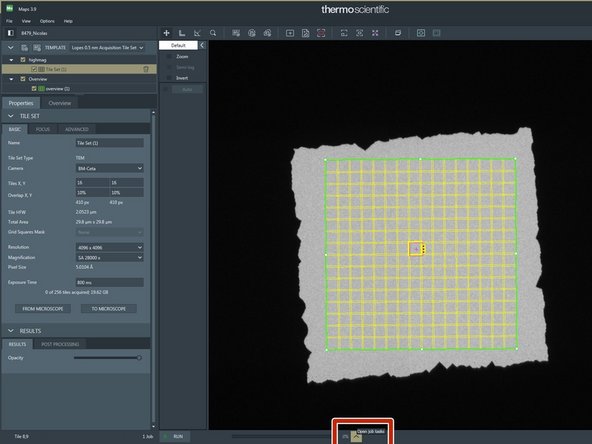 Open the pop up menu.