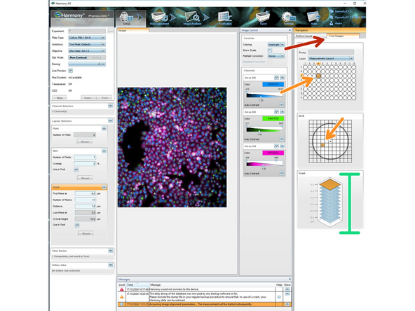 On the right &quot;Navigation&quot; panel, go to &quot;Test Images&quot;