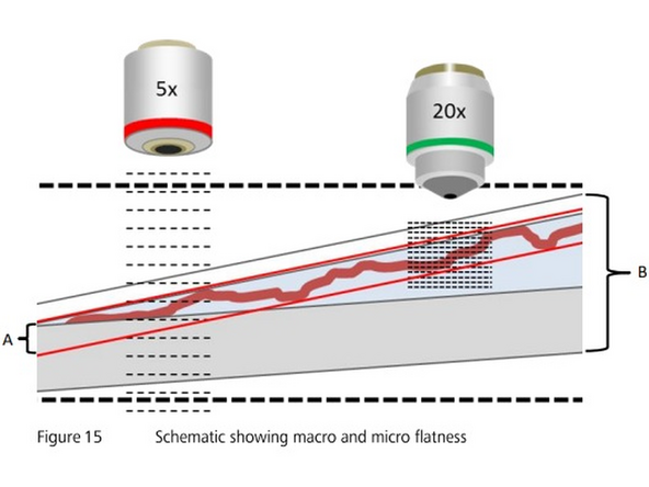 The x &amp; y coordinates of the focus point are defined by a 2D layout of the ROI, and the amount of points will depend on the magnification of the objective. Lower magnifications will have less focus points