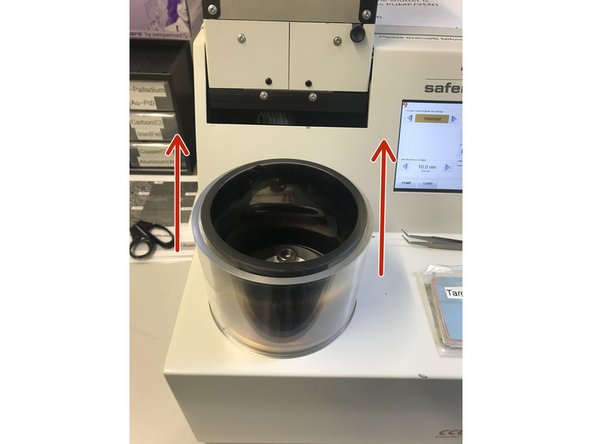 Remove the recipient and place on the side.