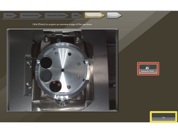 Press &quot;Reacquire Photo&quot;