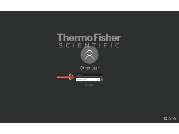 After the system has rebooted login using the following credentials: USER: supervisor; PWD: Superuser#1