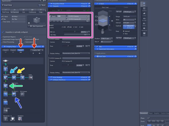 Activate &quot;Lattice SIM&quot;.