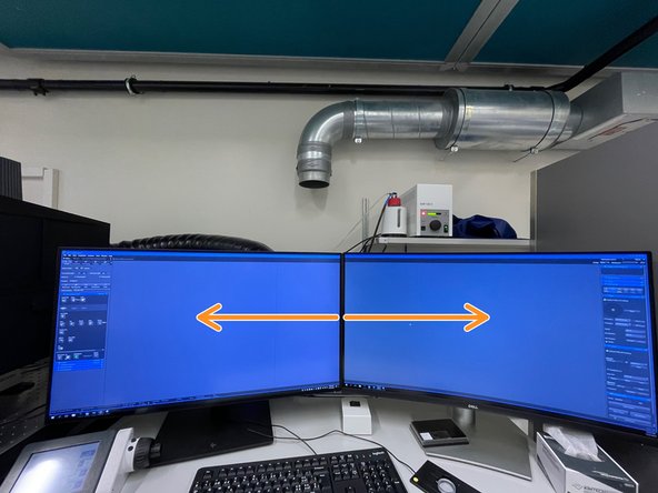 Make sure that ZEN Software expands over the two screens.