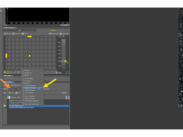 Open JOB Layout - top left corner.