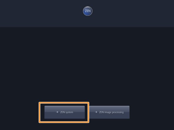 Choose &quot;ZEN system&quot;.
