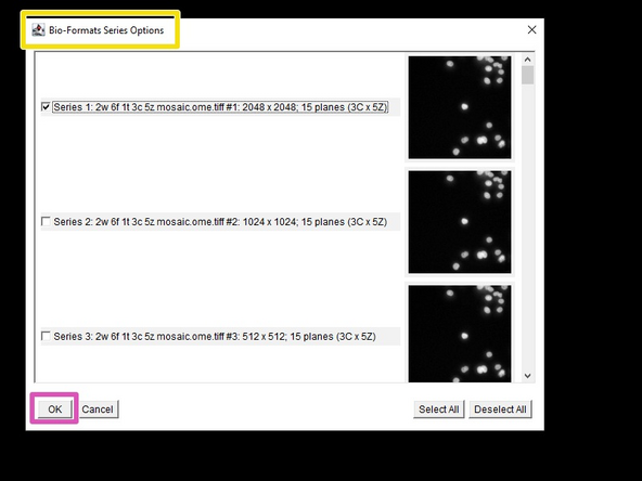'Display OME-XML metadata' will display the detailed OME metadata of the file.