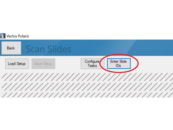 click on &quot;Scan Slides&quot;.
