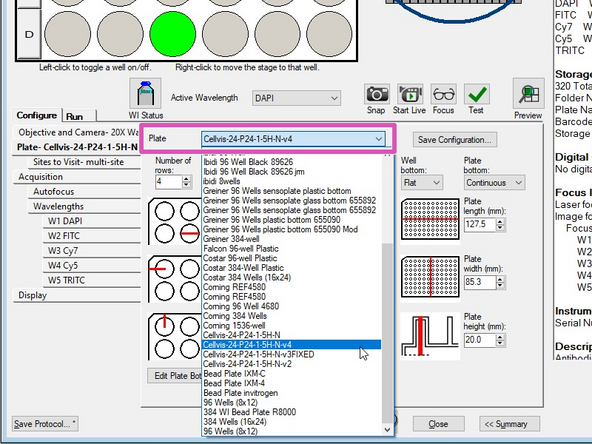 The ZMB provides you with common plate types that are already configured, from which you can choose.