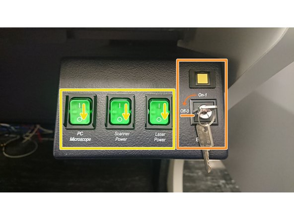 On the main switch board