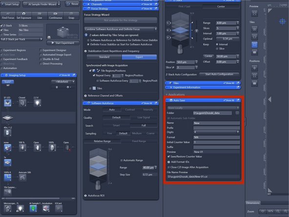 Go to the &quot;Auto Save&quot; tab and choose a naming strategy.