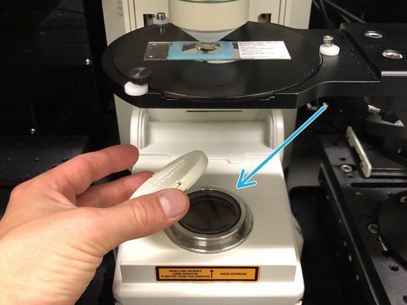 On the external controller press the filter selection.