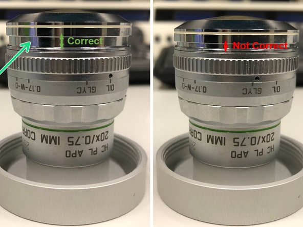 40x water and 63x glycerol you can correct for the cover glass thickness (0.14-0.18 mm). Standard is usually 0.17 mm.