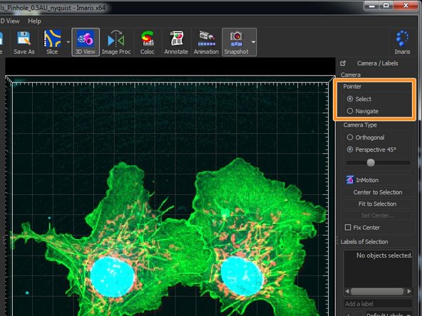 By choosing Navigate you will be able to zoom in and out of your image by using the mouse wheel.