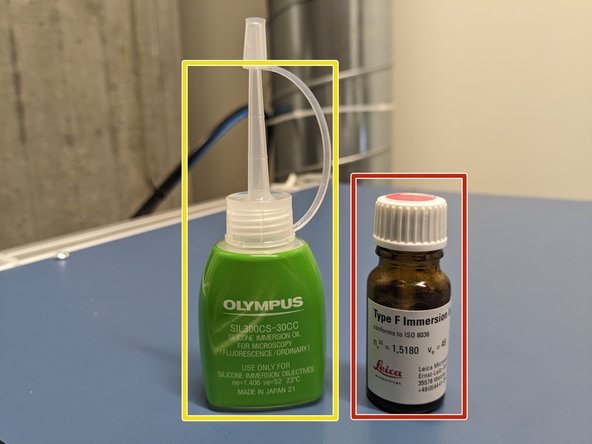 Press the &quot;Escape&quot; button  and toggle to the appropriate objective via the software.