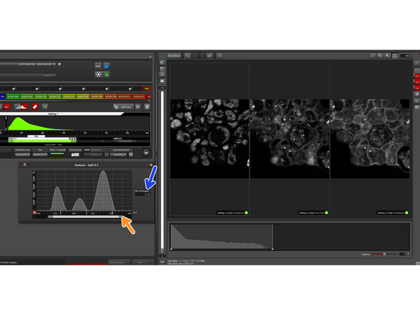 You can choose the "number of images" to be separated and the software will automatically set the populations equally spaced in log scale.