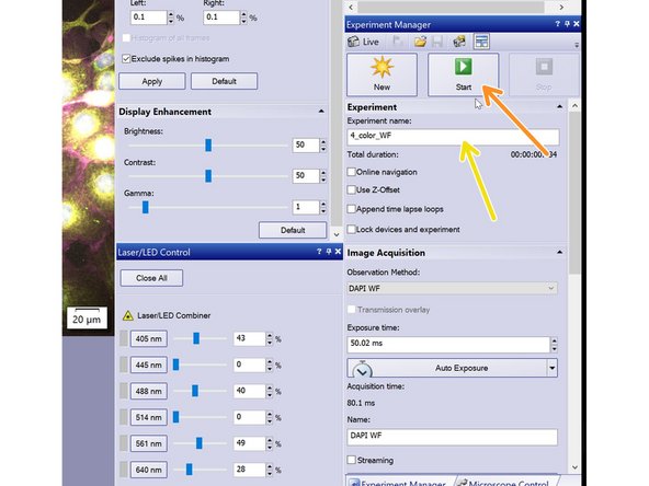 Repeat the procedure for the remaining observation methods.