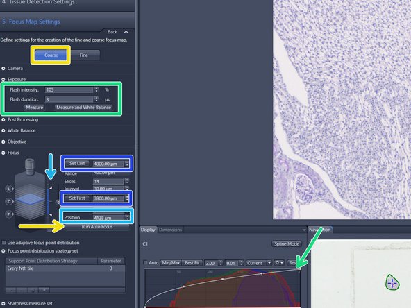 Select "Coarse" and press "Run Auto Focus".