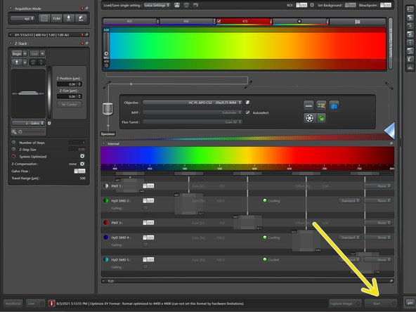 Once all the correct settings are set, press &quot;Start&quot;.