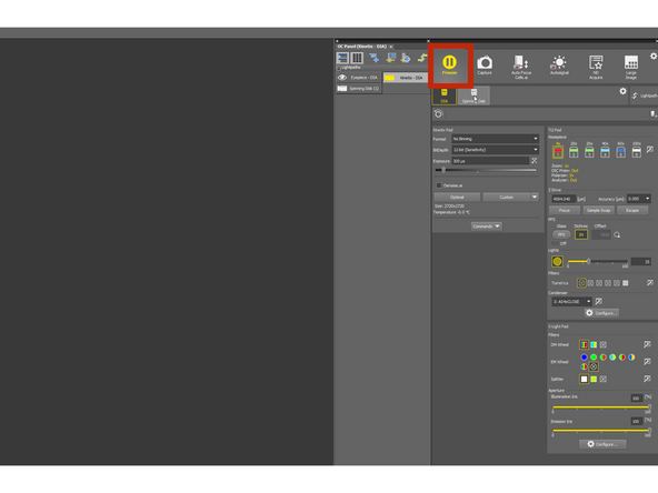 Go Live, adjust the focus if necessary