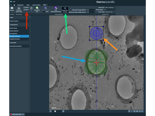 Import your data collection template.