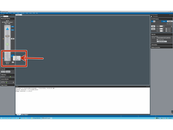 Insert the camera by right click on the camera symbol and selecting 'Insert'.