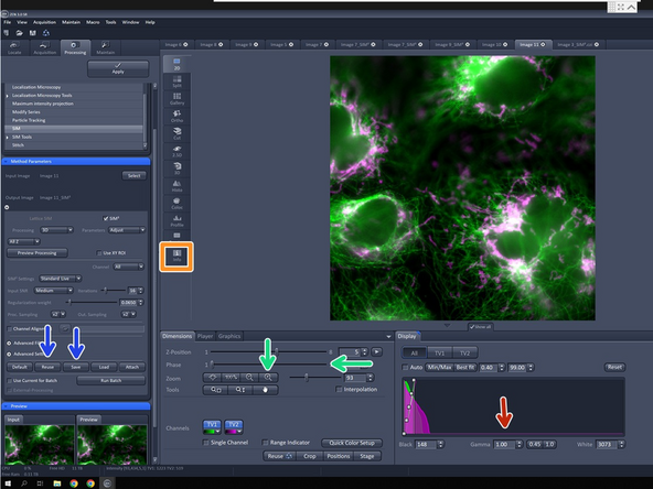 Review the processed result.