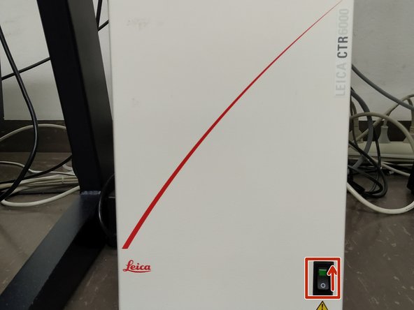 Switch ON the control box.